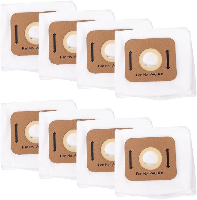 8 Pack Replacement Vacuum Bags Backpack Vac 8-Quart, Replace Part VACBP1 VACBP6 VACBP36V VACBPAI, product image