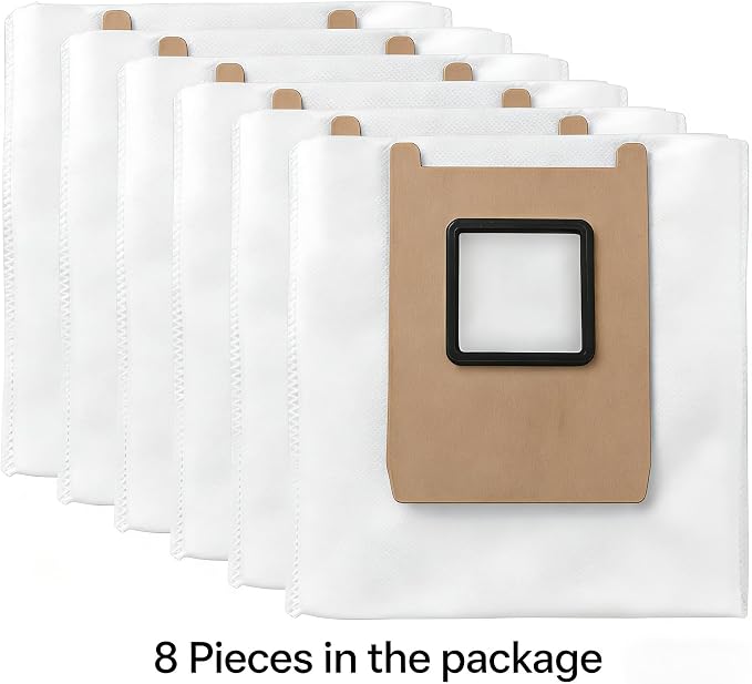 8 Pack Replacement Dust Bags Fit for Omni E25 / E28 Robot Vacuum, 3-Layer Leak-Proof Replcement E25 Dust Bags, alternate
