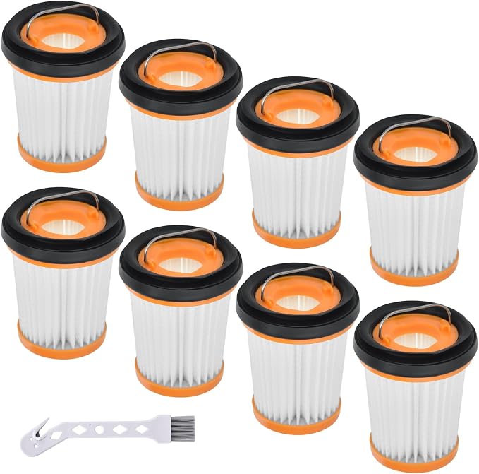 8 Pack WV201 Fiter Replacement for Shark Wandvac Handheld Cordless Vacuum WV200, WV251, WV250, WV205, WV221, WV201, WV203