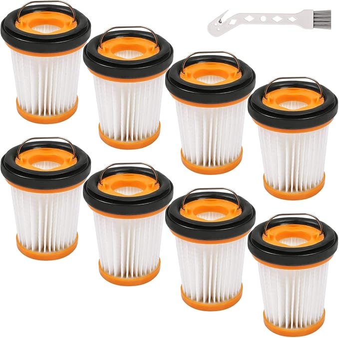 8 Pack WV201 Vacuum Filters Replacement for Shark Wandvac ION W1 S87 Cordless Handheld Vacuum WV200, WV201, WV205, WV220