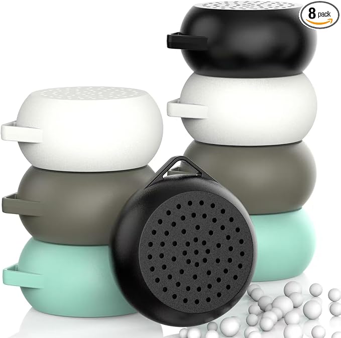 8 Packk Compact Fragrance-Free Odor Eliminator - Closet Freshener, Shoe Cabinet Deodorizer, Shoe Deodorizer, Refrigerator
