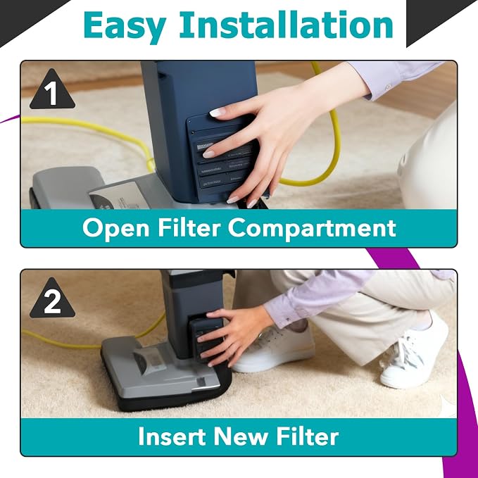 8 Packs 107315 HEPA Filter Replacement Compatible with Coach Pro 10 SC Pro 6 GoFree Flex Pro and ProVac FS 6