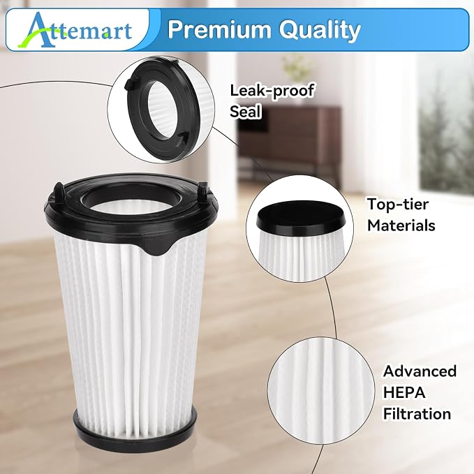 8 Pcs VAF-1TM Filter Replacement Compatible with Ergorapido Stick Vacuum EHVS2510AW VS3510AR Standard & Pet