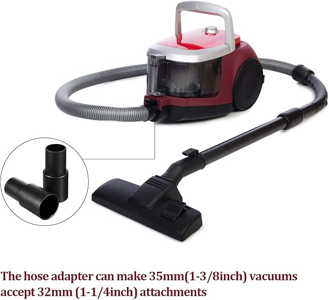 8 Pieces Cleaner Adapter 35mm (1-3/8 Inch) to 32 mm (1-1/4 Inch) for Inner Diameter 32 Brush Fit to Outer Diameter 35 Tube