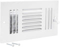 8 x 4 Inch Three-Way Ventilation Steel Sidewall/Ceiling Register, Steel Duct Opening, 61658, product image