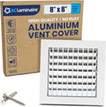 8" x 8" Duct Hole Aluminum Single Deflection Adjustable Air Supply Register, Decorative HVAC Vent Cover, Ceiling