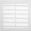 8'' x 8'' Inch White Soffit Vent Cover - Pack of 100 - Flat Square Air Vent Louver - Grille Cover, product image