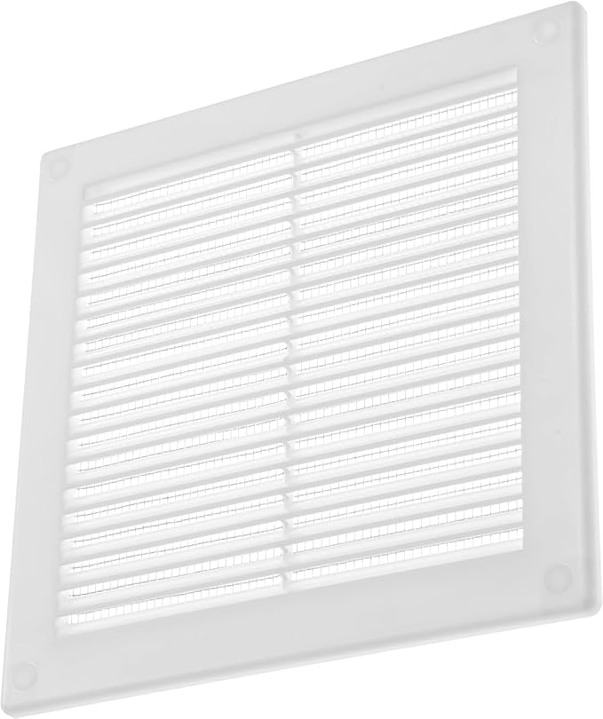 8'' x 8'' Inch White Soffit Vent Cover - Pack of 100 - Flat Square Air Vent Louver - Grille Cover, alternate product view 7