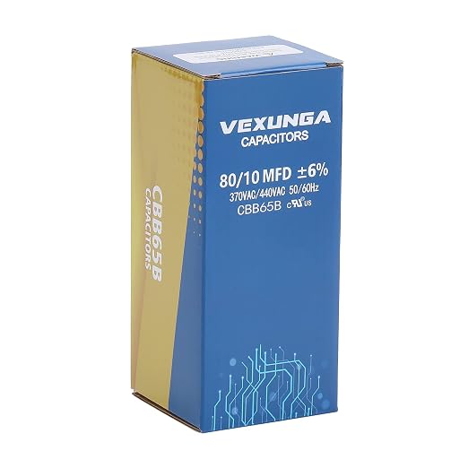 80/10 uF 80+10 MFD 370VAC or 440VAC Dual Run Start Round A/C Capacitor CBB65 CBB65B Air Conditioner Capacitors, alternate