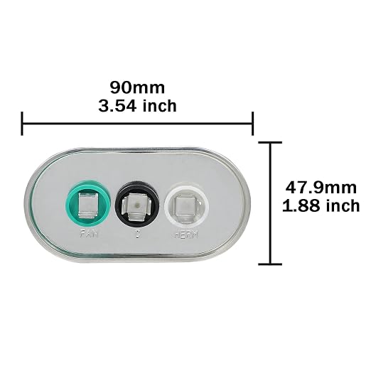 80/5 uF 80+5 MFD 370V 440V 450V Oval Dual Run Start AC Capacitor 80 5 uF 370 440 450 Volt VAC CBB65 Air, alternate view 3