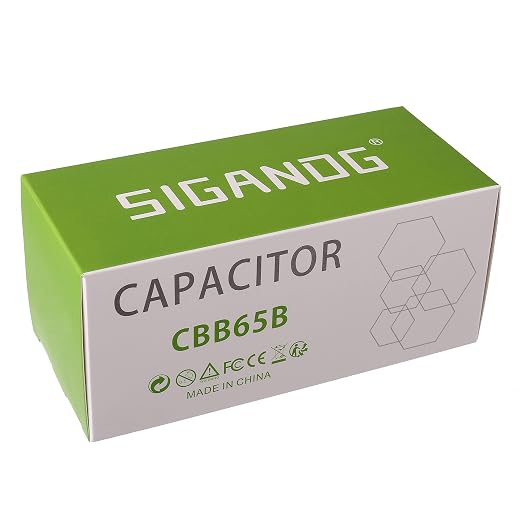 80/7.5 uF 80+7.5 MFD 370V or 440V CBB65 Dual Run Start Round Capacitor 80 7.5 uF MFD 370 440 Volt VAC for, alternate view 5