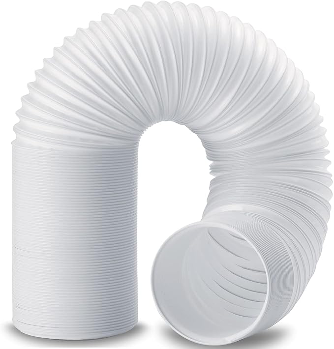 80" Length 5.9 Inch Diameter Portable Air Conditioner Hose, AC Exhaust Hose Anti-Clockwise Thread Air Conditioner Parts