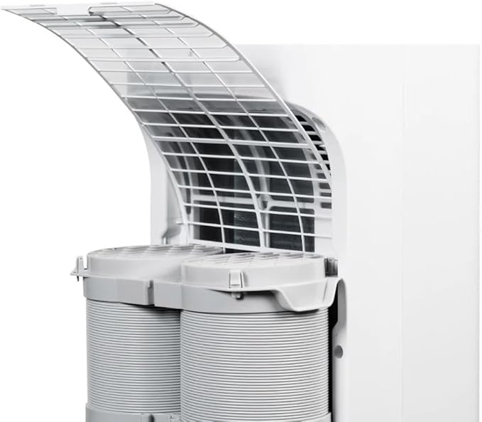 8000 BTU 350 Sq. Ft. with Inverter Compressor, Dual Hose Portable Tower Air Conditioner HIAP0825TWD, up to 350 Sq Ft., Wi‐Fi
