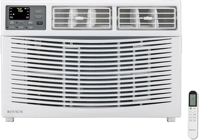 8000 BTU Air Conditioner Window Unit with Heat, 4-in-1 Window AC Unit Cooler, Heater, Dehumidifier & Fan with Timer, product