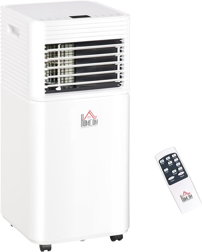 8000 BTU Mobile Portable Air Conditioner for Rooms Up to 344 Sq.Ft., 3-in-1 AC Unit with Dehumidifier, Cooling Fan, Remote