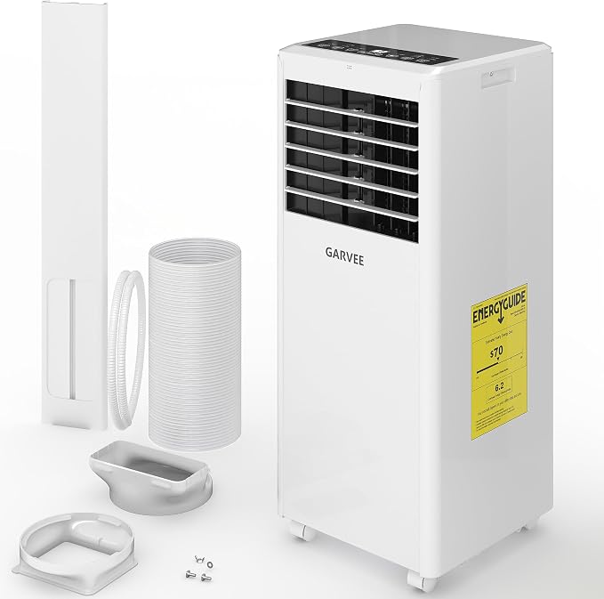 8000 BTU Portable Air Conditioner, 3 in 1 AC Unit Built-In Cool, Dehumidifier & Fan for Rooms Up to 350 Sq.Ft, product image