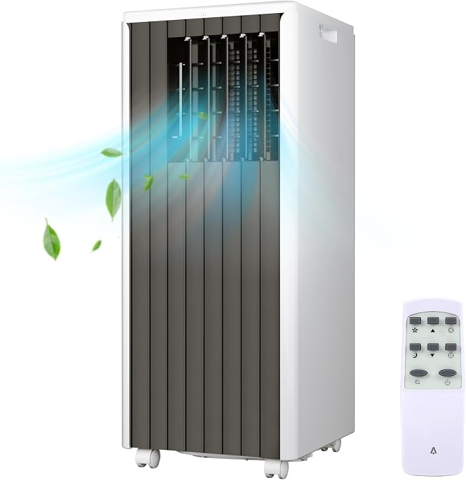 8000 BTU Portable Air Conditioner, 4-in-1 AC Unit with Dehumidifier, Fan and Sleep Mode, Quiet 45dB Cooling for 350 Sq.Ft