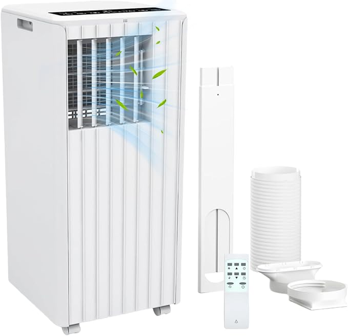 8000 BTU Portable Air Conditioner, 4-In-1 Quiet Portable AC Unit Up to 350 Sq.Ft, Portable Ac With Cooling, Fan