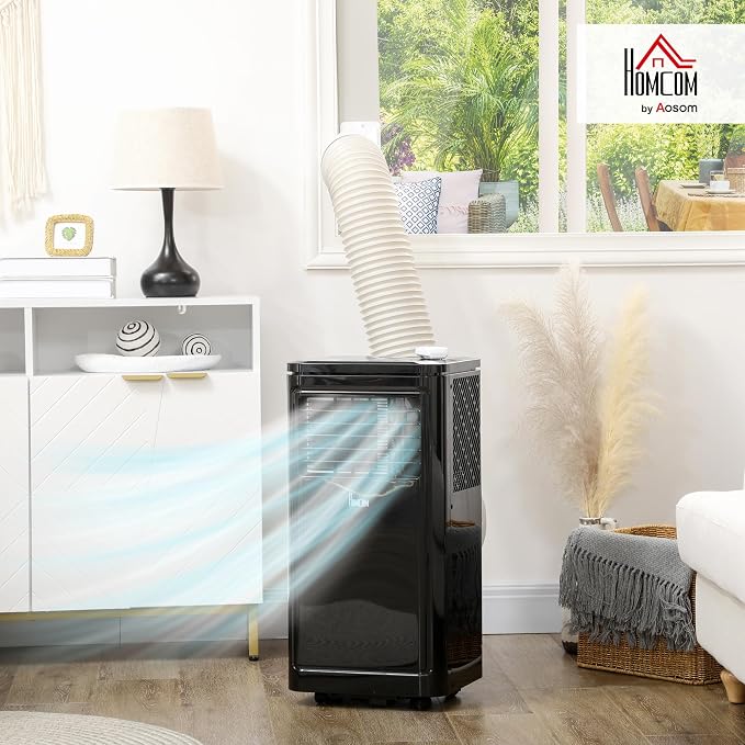 8000 BTU Portable Air Conditioner, for Rooms Up to 344 Sq. Ft., 3-in-1 Portable AC Unit with Dehumidifier, Cooling Fan