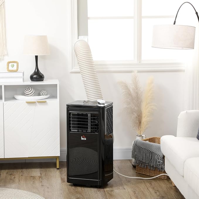 8000 BTU Portable Air Conditioner, for Rooms Up to 344 Sq. Ft., 3-in-1 Portable AC Unit with Dehumidifier, Cooling Fan