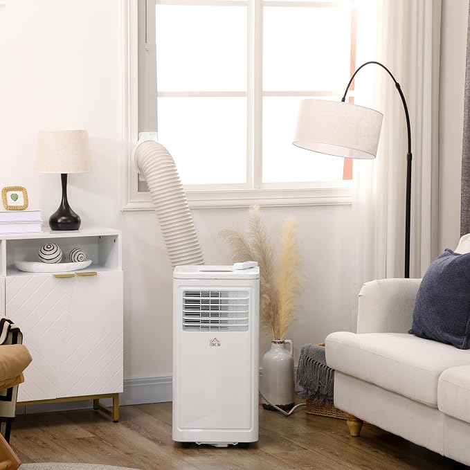 8000 BTU Portable Air Conditioner, for Rooms Up to 344 Sq. Ft., 3-in-1 Portable AC Unit with Dehumidifier, Cooling Fan