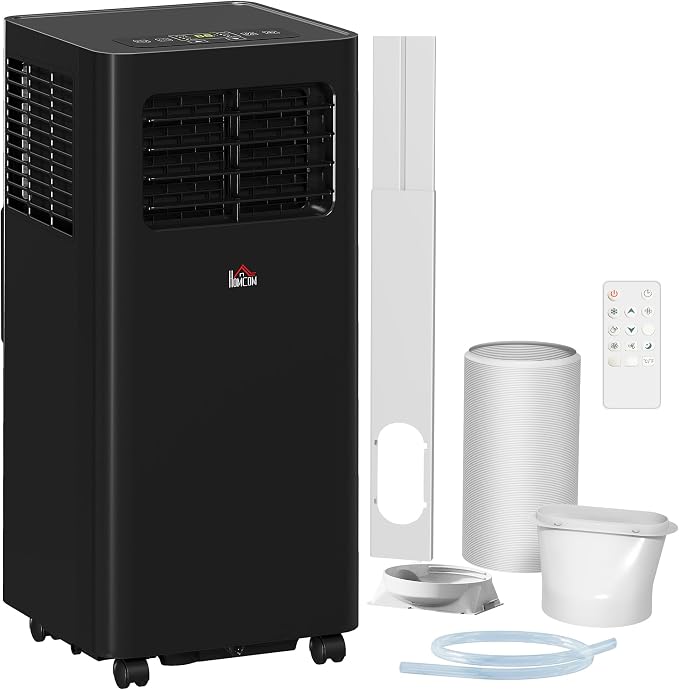 8000 BTU Portable Air Conditioner for Rooms Up to 345 Sq. Ft., 3-in-1 AC Unit with Dehumidifier, Cooling Fan, Sleep, Remote