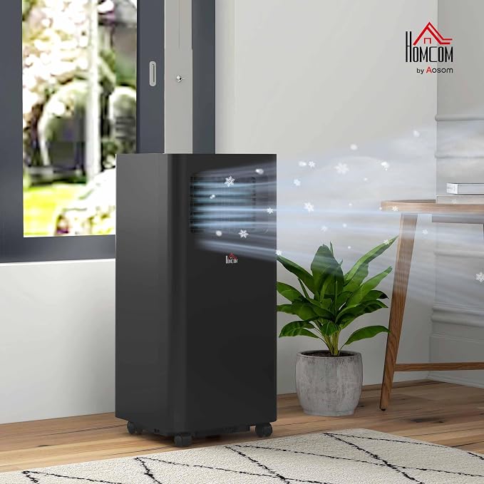 8000 BTU Portable Air Conditioner for Rooms Up to 345 Sq. Ft., 3-in-1 AC Unit with Dehumidifier, Cooling Fan, Sleep, Remote
