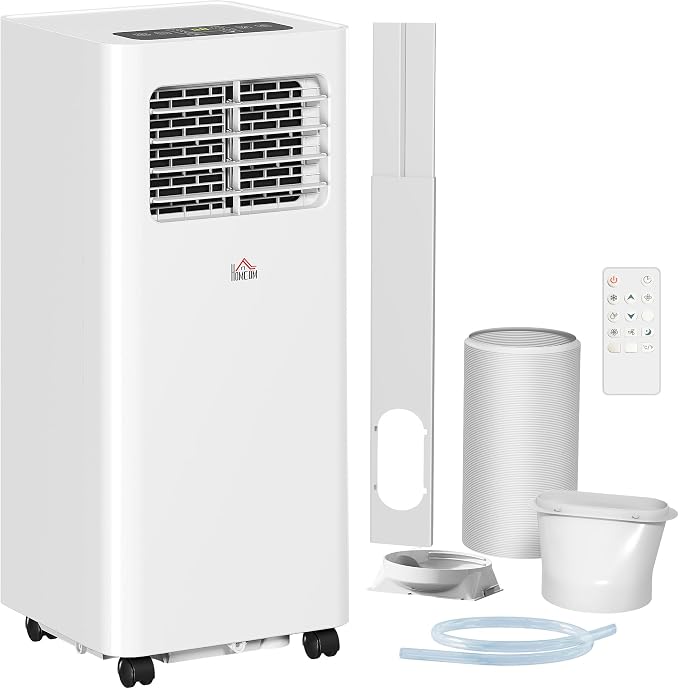 8000 BTU Portable Air Conditioner for Rooms Up to 345 Sq. Ft., 3-in-1 AC Unit with Dehumidifier, Cooling Fan, Sleep, Remote