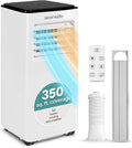 8000 BTU Portable Air Conditioner with Heat, Compact 4-in-1 Portable AC & Heater for Room Up to 350 Sq Ft with Dehumidifier &