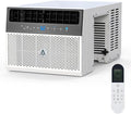 8000 BTU Window Air Conditioner, U-Shaped Ultra Quiet 40 DB, 3-in-1 Window AC Unit with Cooling, Dry & Fan, Cooling Down to