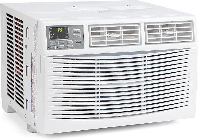 8000 BTU Window Air Conditioner with WiFi, Smart Window AC Unit Cools 350 Sq ft, Works with App & Remote, Ultra Quiet Sleep