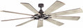 85 inch Gentry LED Ceiling Fan in Weathered Zinc with Reversible Blades, Extra Large, product image