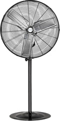 8900 CFM 30" High-Velocity Industrial Pedestal Fan, 3-Speed Heavy Duty Industrial Standing Fan with Metal Aluminum Blades and