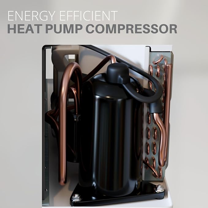 9,000 BTU PTAC Packaged Terminal Air Conditioner & Heat Pump – Built-In 3.5kW Electric Heater – Includes Wireless Smart Kit