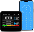 9-in-1 Indoor Air Quality Monitor: Detects PM2.5, PM1.0, PM10, CO2, CO, TVOC, HCHO, Temperature & Humidity for Home, Office