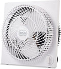 9-Inch Frameless Box Fan, Freestanding Desk Fan with 3-Speed Settings, Portable Fan for Home Office or Garage, product image