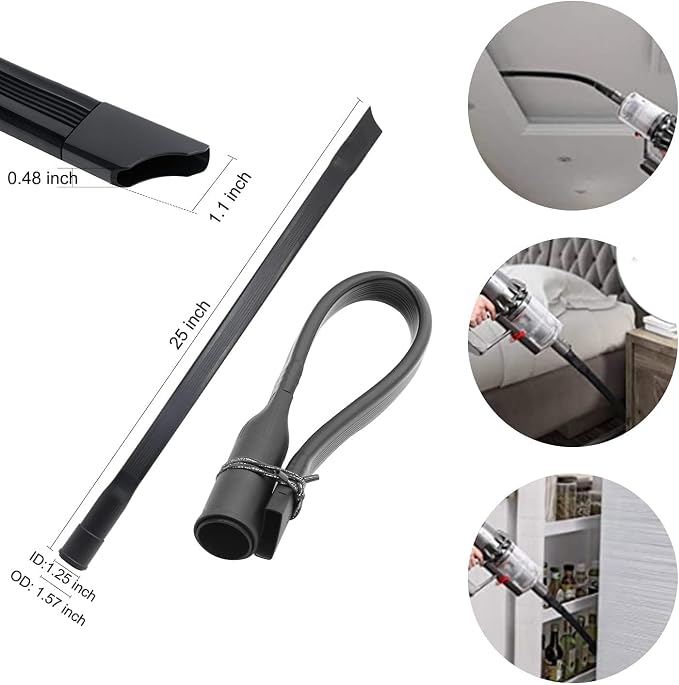 9 Pcs Universal Vacuum Attachments for Accessories with 2 1/2" to 1 1/4" & 1 7/8" to 1" Adapter for, 1 1/4"