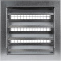 9" x 9" Inch Galvanized Steel Industrial Gable Vent - Heavy-Duty Louvered Air Intake Exhaust Vent Cover –