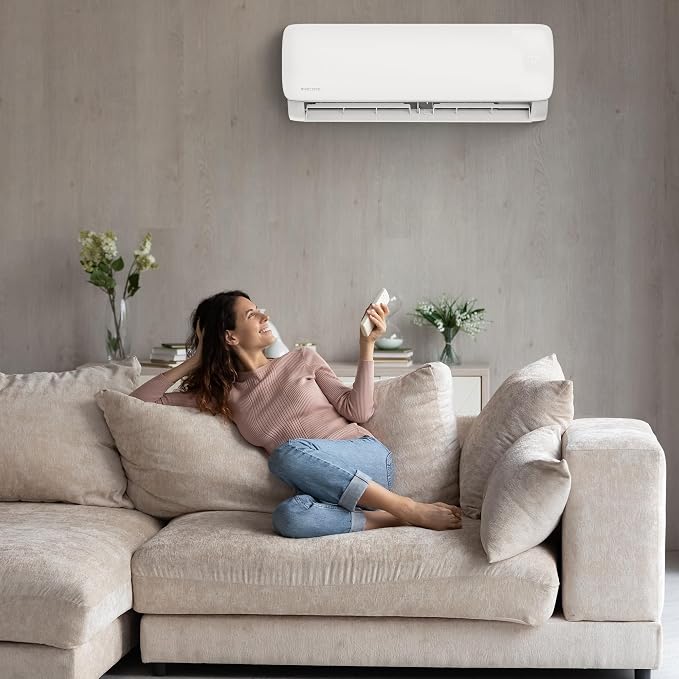 9000 BTU 115V Ductless Inverter Mini Split Air Conditioner & Heat Pump System, Easy Pro Series - Wall-Mounted AC Unit w/