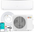 9000 BTU Mini Split Air Conditioner & Heater, 19 SEER2 Wifi Enabled Ductless AC Unit Up to 450 Sq. Ft, 115V Energy Efficient