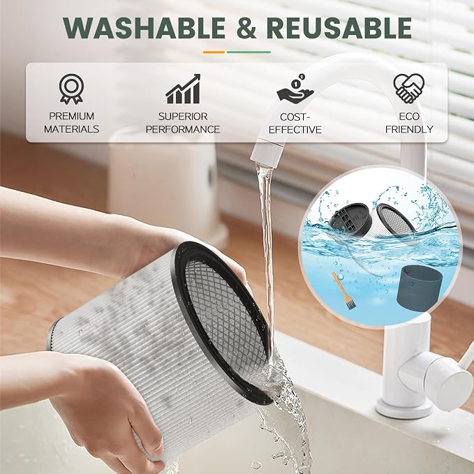 90304 Replacement Filter Kit Compatible with Cartridge Filter 90350 90304 90333 90585, Fits Most 5 Gallon and above