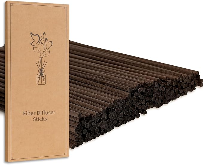 90Pcs Reed Diffuser Sticks-10Inch/4mm Natural Rattan Wood Sticks Reed Sticks Essential Oil Aroma Diffuser Reeds Aroma