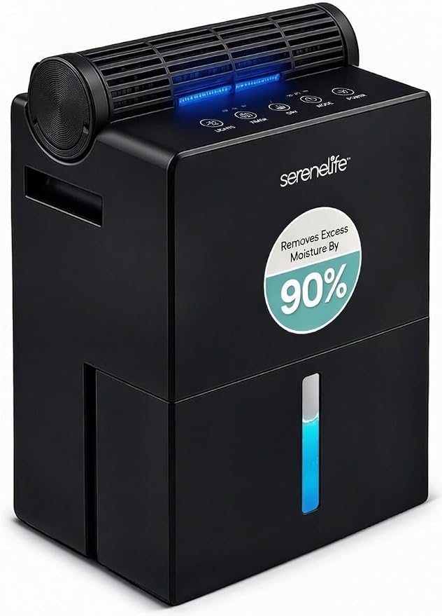 91 OZ Dehumidifier For Home | Covers 1200 SQ FT For Basements, Bedrooms, product image