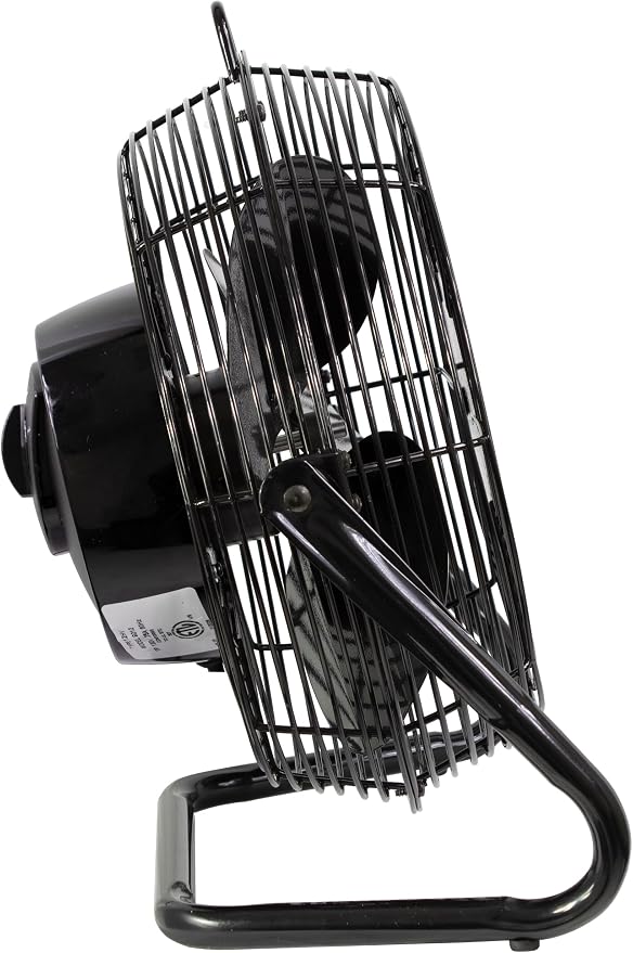 9212 12-Inch Industrial Grade High Velocity Pivoting Floor Fan, Black, alternate product view 11