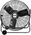 9224 24-Inch Industrial Grade High Velocity Pivoting Floor Fan, Black Finish, product image