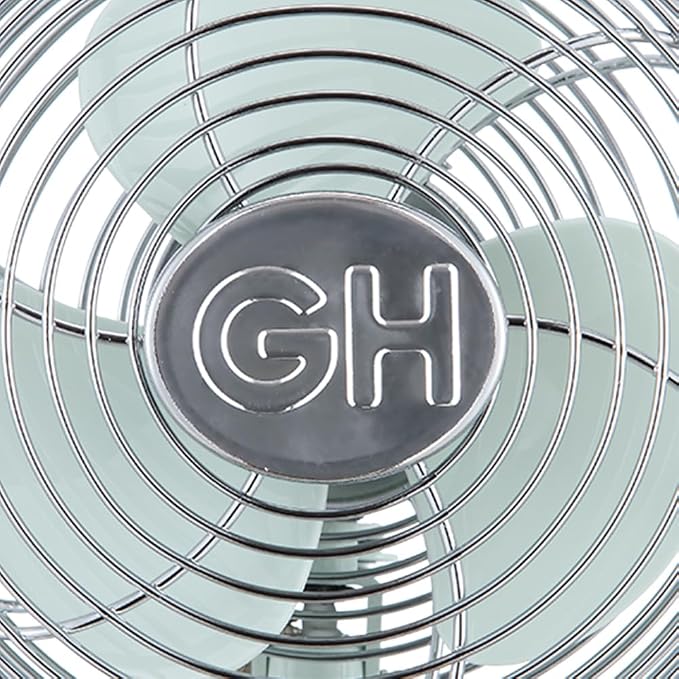 92513 All-Metal 5" Retro Oscillating USB-Powered Personal Fan, Breezewave, alternate product view 2