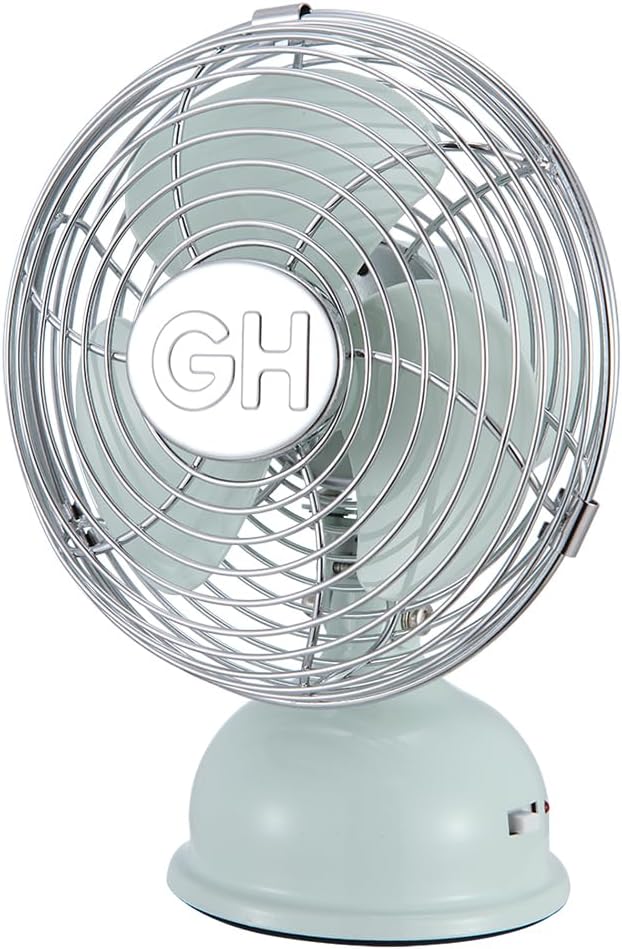92513 All-Metal 5" Retro Oscillating USB-Powered Personal Fan, Breezewave, alternate product view 3