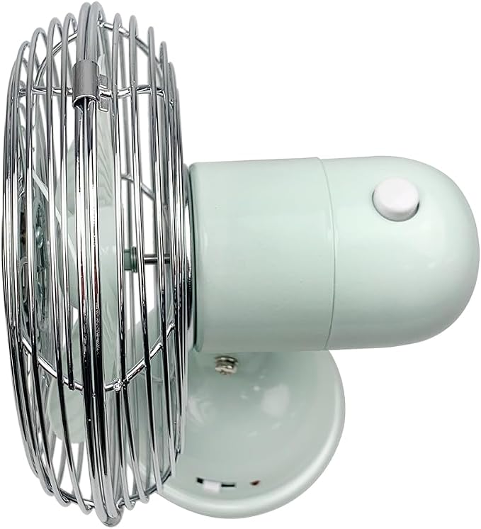 92513 All-Metal 5" Retro Oscillating USB-Powered Personal Fan, Breezewave, alternate product view 4