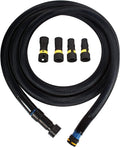 95556 16 Ft. Antistatic Vacuum Hose and Non-Snag Protective Wrap for Shop Vacs with Expanded Multi-Brand Power Tool Adapter