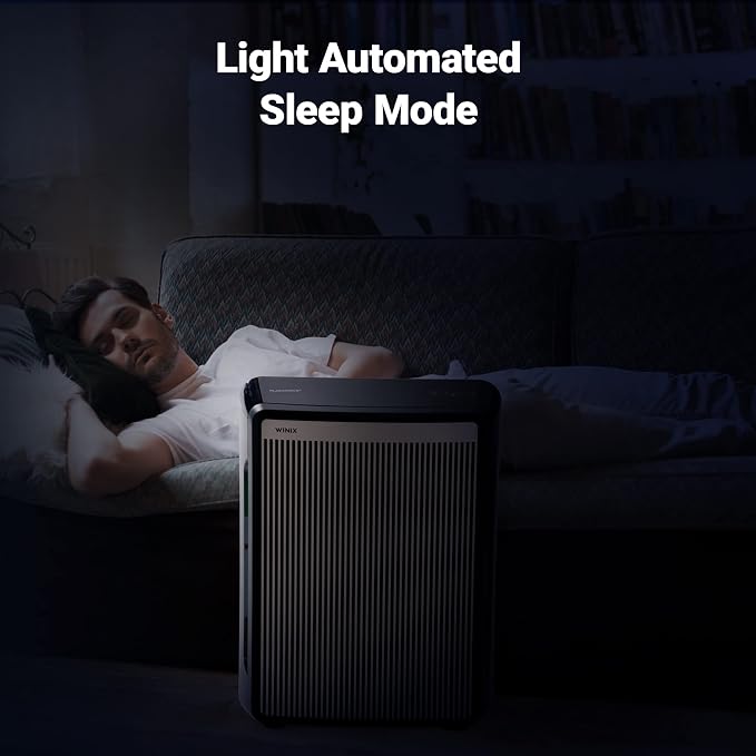 9800 4-Stage True Hepa Air Purifier with WiFi and PlasmaWave, 500 Sq Ft,Black,Large, alternate product view 7